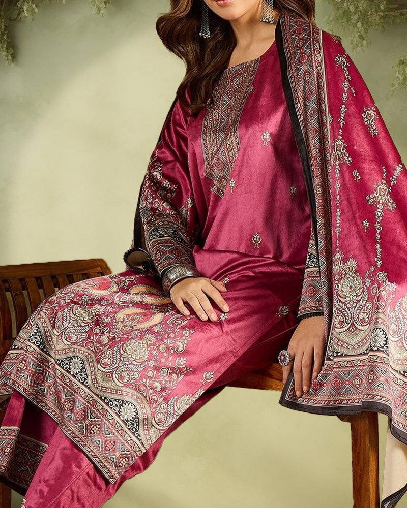 Women's Ethnic Motif Kurta Set for Festive