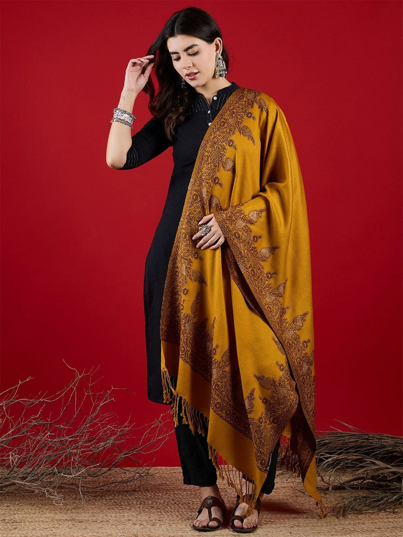 Sahasika Paisley Woven Design Shawl | Ethnic Fashion India